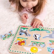 Zoo Animals Sound Puzzle - 8 Pieces I6