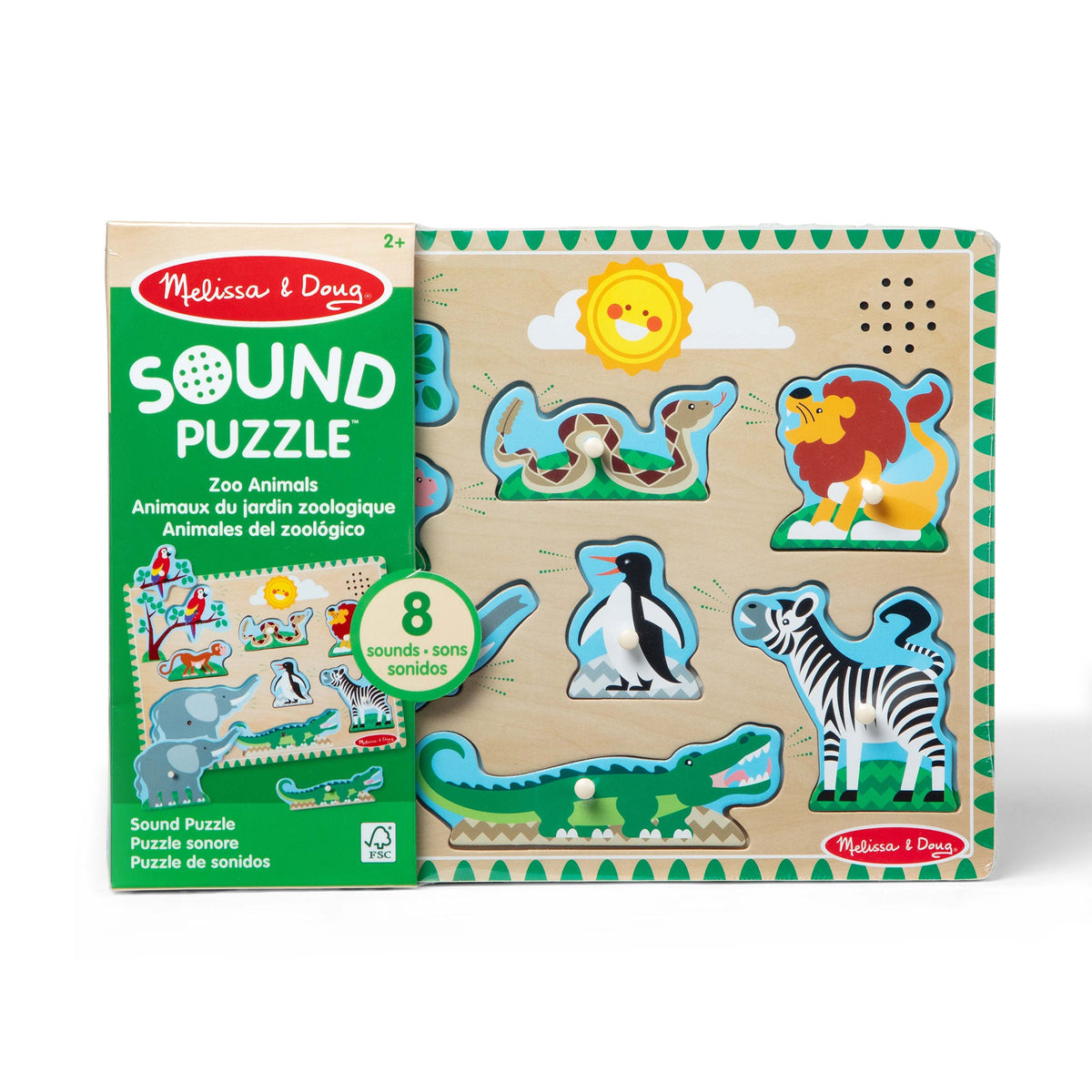 Zoo Animals Sound Puzzle - 8 Pieces P4